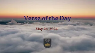 Verse of the Day - May 26, 2024