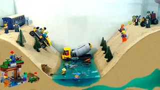 "The Disappearance of the LEGO City" Tsunami Ledo Dam Breach Experiment