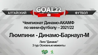 Люмпини (Барнаул) - Динамо-Барнаул-М (Барнаул). Основные моменты