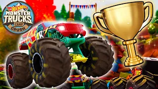 Hot Wheels Monster Trucks Race for the Champions Cup! 💥🏆 - Cartoons for Kids | Hot Wheels