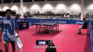 Sathiyan Gnanasekaran vs Peter Li Men's 64s