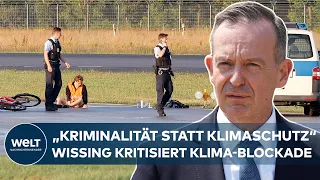 KLIMA-BLOCKADE AN FLUGHÄFEN: Volker Wissing fordert neue Konzepte für Sicherheit I WELT Interview