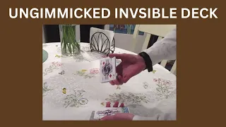 UNGIMMICKED Invisible Deck (Card Trick Performance and Tutorial)