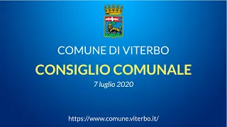 Comune di Viterbo - Consiglio Comunale 7 luglio 2020