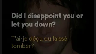 James Blunt goodbye my lover lyrics plus traduction en français.