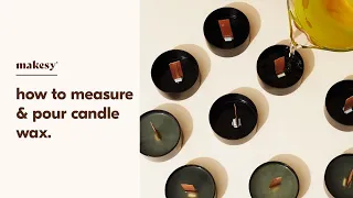 how to measure candle wax for the perfect candle pour ⚖️