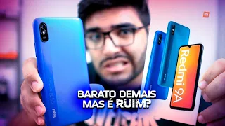 Com ele! O MAIS BARATO DA XIAOMI EM 2020! Redmi 9A, MELHOROU? ou PIOROU? 🥵