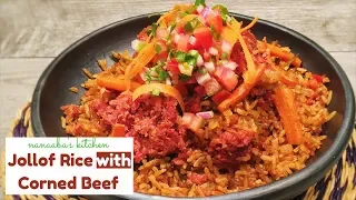 ✔How to cook  the Perfect corned beef Jollof Rice