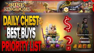 Daily Chest Best Buy Priority List in Rise of Kingdoms