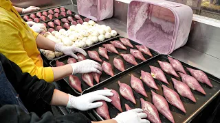 Sweet potato bread famous and popular in Korea - Korean street food