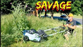 Cutting the WORST Lawn on Youtube