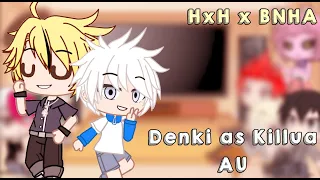 BNHA react to Denki as Killua || MHA / BNHA || Gacha Club || AU