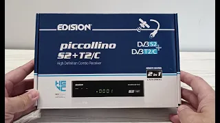 EDISION piccollino S2+ T2/C - recenzja tunera Combo DVB-T2 H265 HEVC / DVB-S2 / DVB-C