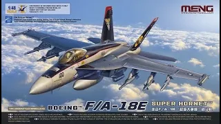 F/A-18E Super Hornet : Meng Models : 1/48 Scale : In Box Review