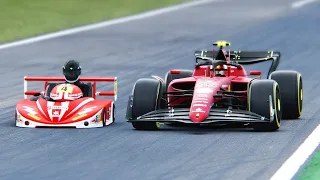 Ferrari F1 2022 F1-75 vs Superkart 250cc at Monza GP