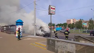 Пожар в Минске на Притыцкого 31.07.18