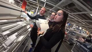 IKEA VLOG: Поход в IKEA в Нью-Йорке с друзьями! Покупки в новую квартиру!