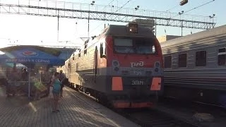 Электровоз ЭП1М-754 с поездом №222 Архангельск — Анапа