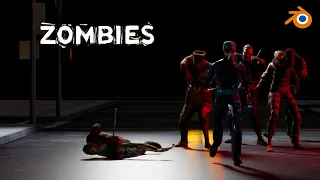 Zombies attack || Blender 3D short films