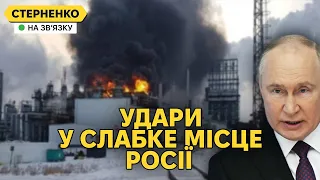 Україна виносить НПЗ росії щоб створити кризу. Цирк на виборах путіна