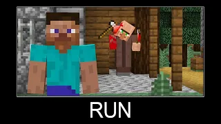 Minecraft wait what meme part 219 (Scary Hunter Villager)