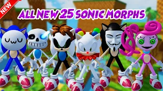 How To Get ALL NEW 25 BADGES in Find The Sonic Morphs - UPDATE