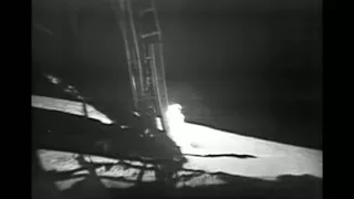 NASA Apollo Buzz Aldrin Neil Armstrong Down the Lunar Module Ladder