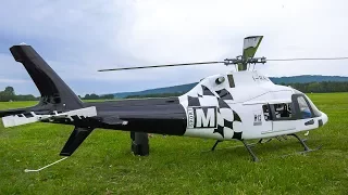 RC SCALE MODEL HELICOPTER AUGUSTA A119 IN DETAIL AND DEMO FLIGHT!!