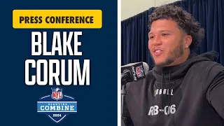 Blake Corum Talks 'Winning Mindset,' NFL Draft Prep, Michigan And More At NFL Combine I #GoBlue