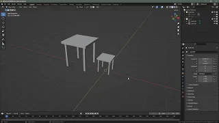 Blender. Завдання 2.3.2 (стіл і стілець)