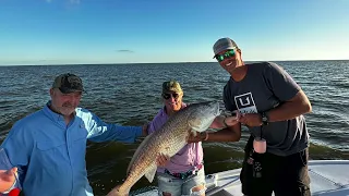 Fishing in Port Fourchon, Louisiana - red fish and speckled trout