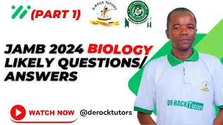 JAMB 2024 POSSIBLE BIOLOGY QUESTION| SIMPLIFIED FOR YOU (PART 1)