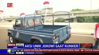 Aksi Unik Kunjungan Kerja Presiden Jokowi