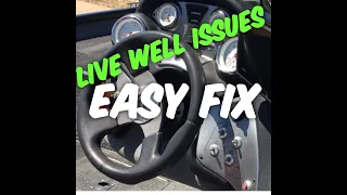Pimpin' Bass- Bass Tracker Pro Team 175 TXW Livewell- live well- Troubleshooting Easy Fix