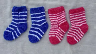 How to Knit a Baby Sock 242/ Baby Sock Design