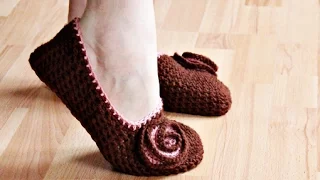 Вязанные балетки Crochet  flats shoes