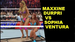 WWE 2K24 Maxxine Dupri vs Sophia Ventura - Extreme Bikini