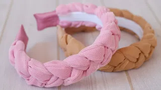 PUFFY Braided Headband Tutorial - DIY Hard Headband Design Ideas