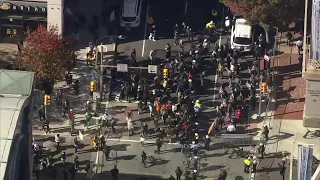 WATCH LIVE: Crowd gathered around the Philadelphia Convention Center where votes are being counted