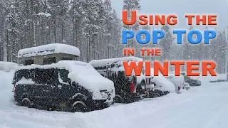 Using the Pop Top in the Winter