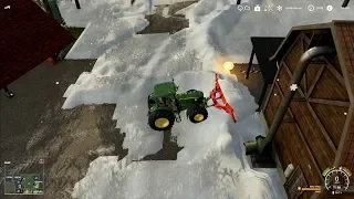 FS19 Starowies Timelapse #22 - Snow plowing! (/w Seasons)