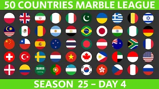 50 Countries Marble Race League Season 25 Day 4/10 Marble Race in Algodoo