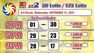 6/45 Lotto Result This Wednesday, September 15, 2021 with a Jackpot Prize of Php 31,817,270.00