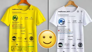 T Shirt Per Apna Instagram Profile Kaise Lagaye | Instagram Profile T-shirt Photo Editing