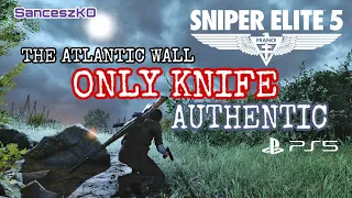 Sniper Elite 5 - ONLY KNIFE - AUTHENTIC - THE ATLANTIC WALL