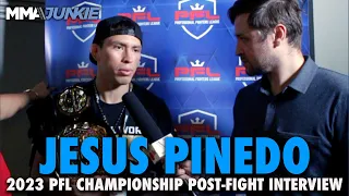 Peru's Jesus Pinedo Talks $1 Million Title Win, Patricio 'Pitbull' Faceoff | 2023 PFL Championship