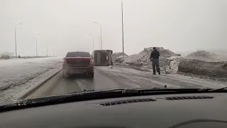 Сегодня в Кошелеве перевернулась маршрутка/02.03.2022/ДТП/Самара/Россия