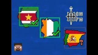 Which Country is the squarest? - Illustrated on a Minecraft World Flag Map | With some wierd gifs