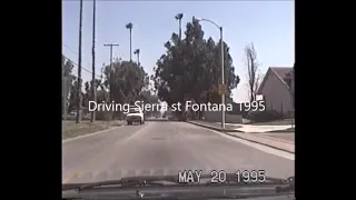 Driving San Bernardino and Fontana 1995