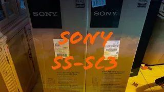Sony SS-SC3 Tower speakers unboxing